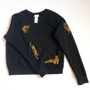 Anthropologie Tiger Sweatshirt